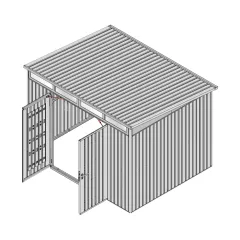 Hixon Shed 10FT x 8FT W 3m x D 2.44m x H 2.13m