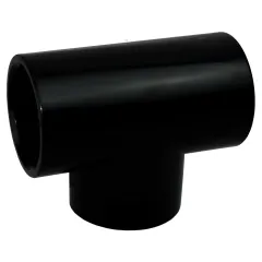 1.5in Plastica Black ABS Tee Joint P P P - Pack of 10