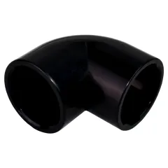 1.5in Plastica Black ABS 90 Deg Elbow P P - Single Fitting