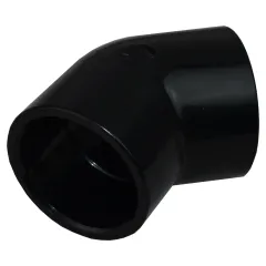 1.5in Plastica Black ABS 45 Deg Elbow P P - Pack of 10