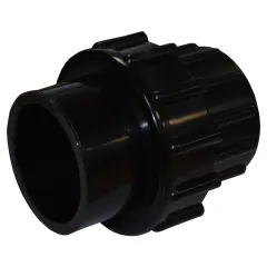 1.5in Plastica Black ABS Socket Union P P - Pack of 5
