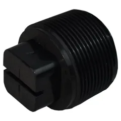 1.5in Plastica Black ABS Threaded Plug - pack of 10