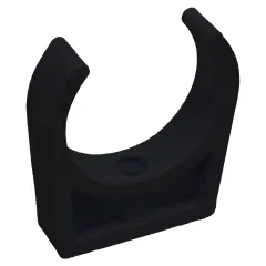 2in Plastica Black Pipe Clip