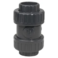 2in Grey PVC  Double Union Check Valve 