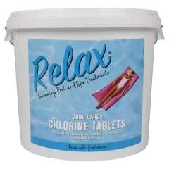 5kg Relax Pool Chlorine Tablets - 200g