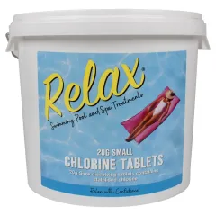 5kg Relax Pool Small Chlorine Tablets - 20g