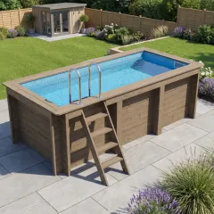 Plastica Nazca 4m x 2m Wooden Pool