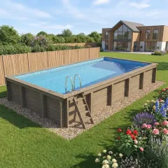 Nazca 8m x 4m Wooden Pool