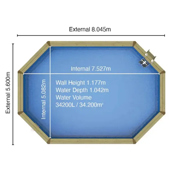 NINE SWIMMING POOLS ホンマタカシ Plastica Eco Stretched Octagon Pool