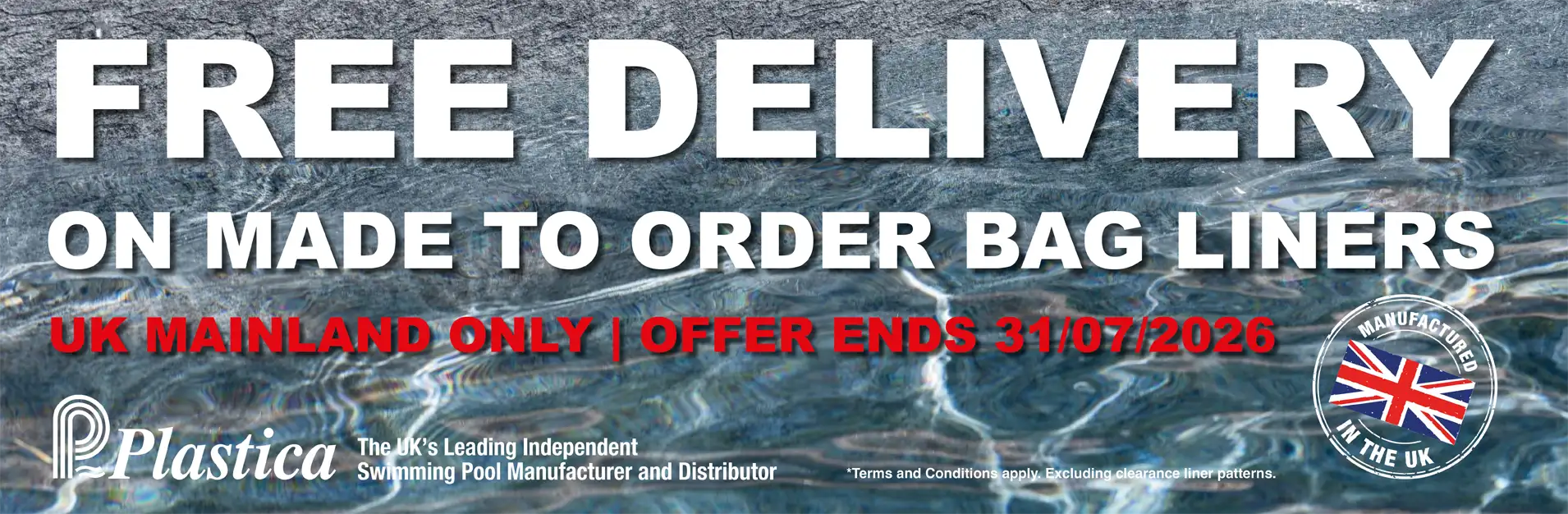 Free Of Charge Delivery on Made to Order Liners