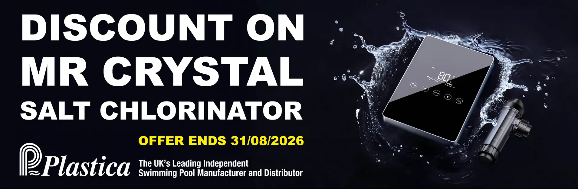 Discount on Mr Crystal Salt Chlorinator